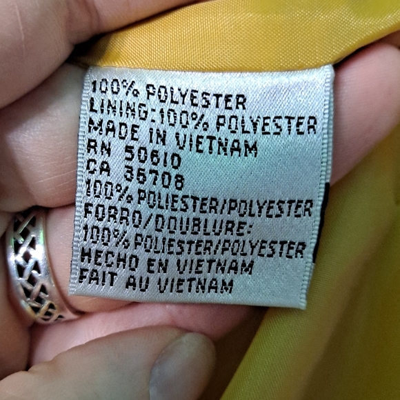 NWT amazing Le Suit mustard yellow longline suit coat/blazer, sz 18. - Picture 11 of 11